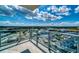 Spacious balcony offering stunning city and water views at 5120 Marina Way # 16005, Tampa, FL 33611