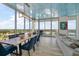 Luxury condo with dining area, city views, and unique ceiling at 5120 Marina Way # 16005, Tampa, FL 33611