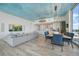 Open concept living and dining area with modern decor at 5120 Marina Way # 16005, Tampa, FL 33611