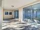 Covered patio with sliding glass doors at 3604 Rockaway Dr, Holiday, FL 34691