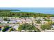 Aerial view of waterfront homes and neighborhood at 3604 Rockaway Dr, Holiday, FL 34691