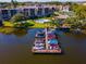 Community boat docks on the water at 90 S Highland Ave # 103, Tarpon Springs, FL 34689