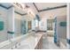 Bright bathroom with double sinks and shower/tub combo at 331 Lewis Rd, Lithia, FL 33547