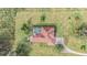 Bird's eye view of home with pool and large lot at 331 Lewis Rd, Lithia, FL 33547
