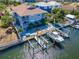 Boat slips and private patio, along with a waterfront view at 1013 Apollo Beach Blvd # 202, Apollo Beach, FL 33572