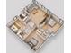 Second floor plan with three bedrooms, two bathrooms and sitting area at 109 13Th N Ave, St Petersburg, FL 33701
