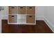 Closet with cube storage on hardwood floor at 11623 Innfields Dr, Odessa, FL 33556