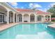 Luxury pool with spa and expansive patio at 11623 Innfields Dr, Odessa, FL 33556