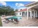 Stunning pool and patio area, perfect for relaxation at 11623 Innfields Dr, Odessa, FL 33556