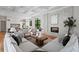 Open-concept living space with fireplace and modern decor at 5032 W Longfellow Ave, Tampa, FL 33629
