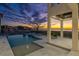 Stunning backyard with a pool, and gorgeous sunset views at 5032 W Longfellow Ave, Tampa, FL 33629