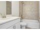 Clean bathroom featuring a bathtub and single vanity at 2437 Orange Harvest Pl, Seffner, FL 33584