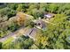 High-angle view of a residential area with houses and green space at 2927 Minuteman Ln, Brandon, FL 33511