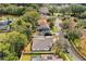 Aerial perspective of houses in a tree-lined neighborhood at 2927 Minuteman Ln, Brandon, FL 33511