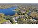 Waterfront property location highlighted on an aerial map at 806 Taray De Avila, Tampa, FL 33613
