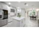 Modern kitchen with island and breakfast nook at 903 Heritage Groves Dr, Brandon, FL 33510