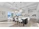 Modern kitchen with large island and white cabinets at 96 Martinique Ave, Tampa, FL 33606