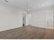 Spacious bedroom with hardwood floors and an ensuite bathroom at 96 Martinique Ave, Tampa, FL 33606
