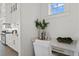 Bright kitchen nook features built-in desk with window views at 96 Martinique Ave, Tampa, FL 33606