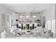 Modern kitchen with large island and white cabinetry at 96 Martinique Ave, Tampa, FL 33606