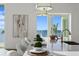 Kitchen with breakfast bar and stunning water views at 96 Martinique Ave, Tampa, FL 33606