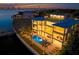 Luxury waterfront property aerial view at 96 Martinique Ave, Tampa, FL 33606