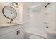 Modern bathroom, featuring a white subway tile shower and a new vanity at 3810 N Arlington Ave, Tampa, FL 33603