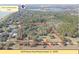 Aerial view of the property showcasing its wooded lot and proximity to recreational areas at 8529 Kenton Rd, Wesley Chapel, FL 33545