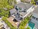 Aerial view showing the backyard, pool, and the house under construction at 4805 W San Rafael St, Tampa, FL 33629