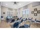 Community meeting room with tables and chairs for gatherings at 8251 Brent St # 912, Port Richey, FL 34668