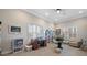 Community library with a work desk and comfortable seating at 8251 Brent St # 912, Port Richey, FL 34668