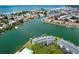 Aerial view of a waterfront condo community, with views of the beach at 12246 2Nd E St # 503, Treasure Island, FL 33706