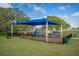 playground with shade structure and safety fencing at 31396 Cabana Rye Ave, San Antonio, FL 33576