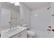 Bathroom featuring a bathtub, toilet and vanity with granite top at 20026 Heritage Point Dr, Tampa, FL 33647