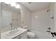 Clean bathroom with a bathtub, toilet, and vanity at 20026 Heritage Point Dr, Tampa, FL 33647