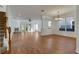 Bright living room with hardwood floors and fireplace at 20026 Heritage Point Dr, Tampa, FL 33647