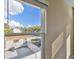 Bedroom window view of neighborhood and city skyline at 1321 W Arch St, Tampa, FL 33607