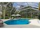 Inviting screened pool and patio area, ready for summer fun at 2409 Heather Manor Ln, Lutz, FL 33549