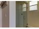 Large walk-in shower with glass enclosure and modern fixtures at 2409 Heather Manor Ln, Lutz, FL 33549