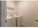 Convenient laundry room with washer and dryer hookups, perfect for easy chore completion at 2855 Maiden Grass Isle, Wesley Chapel, FL 33543