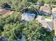 Aerial view of the house and surrounding homes at 2634 Brookville Dr, Valrico, FL 33596