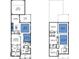 Two-story home floor plan with 4 bedrooms and 2-car garage at 3659 Tea Leaf Aly, Land O Lakes, FL 34638