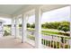 Covered balcony overlooks the street and surrounding area at 3659 Tea Leaf Aly, Land O Lakes, FL 34638