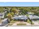 An elevated view showing the home's size and lot within the neighborhood at 1215 S Keene Rd, Clearwater, FL 33756