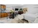 Studio-style efficiency with kitchenette, bed, and dining area at 1215 S Keene Rd, Clearwater, FL 33756