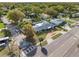 An aerial view of the home, highlighting its curb appeal and neighborhood at 1215 S Keene Rd, Clearwater, FL 33756