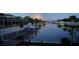 Full moon shines over waterfront canal view at 406 Islebay Dr, Apollo Beach, FL 33572
