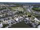 Aerial view of waterfront homes and community at 406 Islebay Dr, Apollo Beach, FL 33572