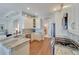 Spacious kitchen featuring granite countertops and island at 406 Islebay Dr, Apollo Beach, FL 33572