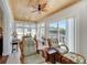 Spacious sunroom with water views and comfortable seating at 406 Islebay Dr, Apollo Beach, FL 33572